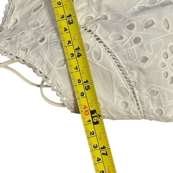 Kivari Women’s Faye Tiered Eyelet Midi Dress - White, New, Size 4 - Picture 7 of 11